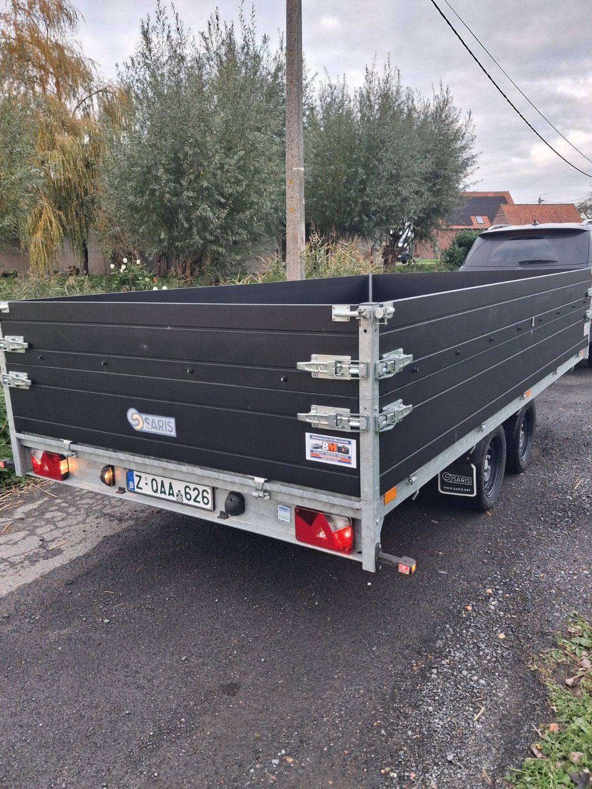 SARIS PL 4m06 x 2m04 3,5ton, Opzetborden + net + rijplaten!, Ophalen, Nieuw