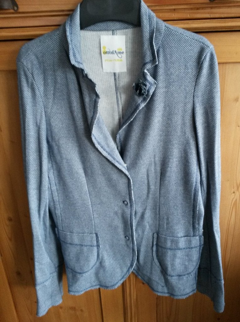jas Ottod'Ame, Kleding | Dames, Blauw, Maat 42/44 (L), Ophalen of Verzenden, Jasje