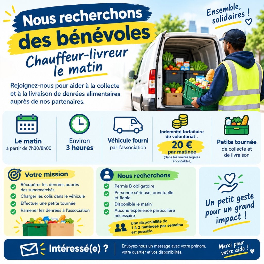 Chauffeur Livreur - Liège Centre - ASBL, Offres d'emploi, Jusqu'à 24 heures, Premier Emploi, Autres formes