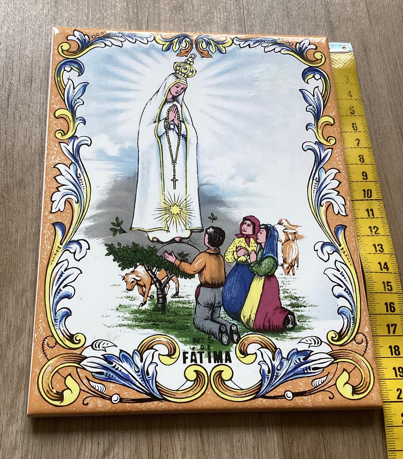 FATIMA PRACHTIGE RELIGIEUZE TEGEL UIT PORTUGAL..MOOI!!!, Antiek en Kunst, Ophalen of Verzenden