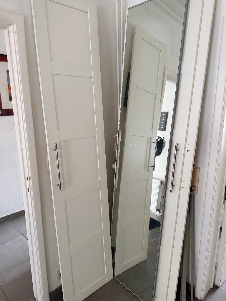 6 deuren voor pax kasten ikea 50 x229, Ophalen, 200 cm of meer, Wit bergsbo, 50 tot 100 cm