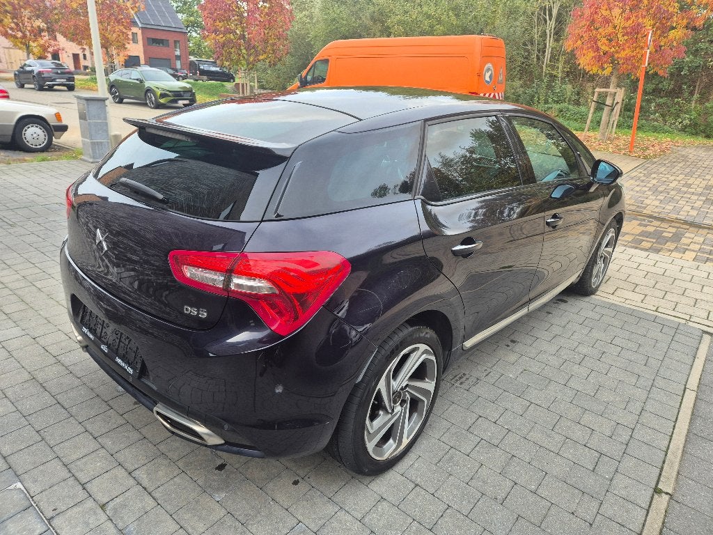 DS Automobiles DS5 2016 2.0HDI AC Pano HUD massage GARANTIE, Auto's, 4 cilinders, Blauw, Leder, Bedrijf
