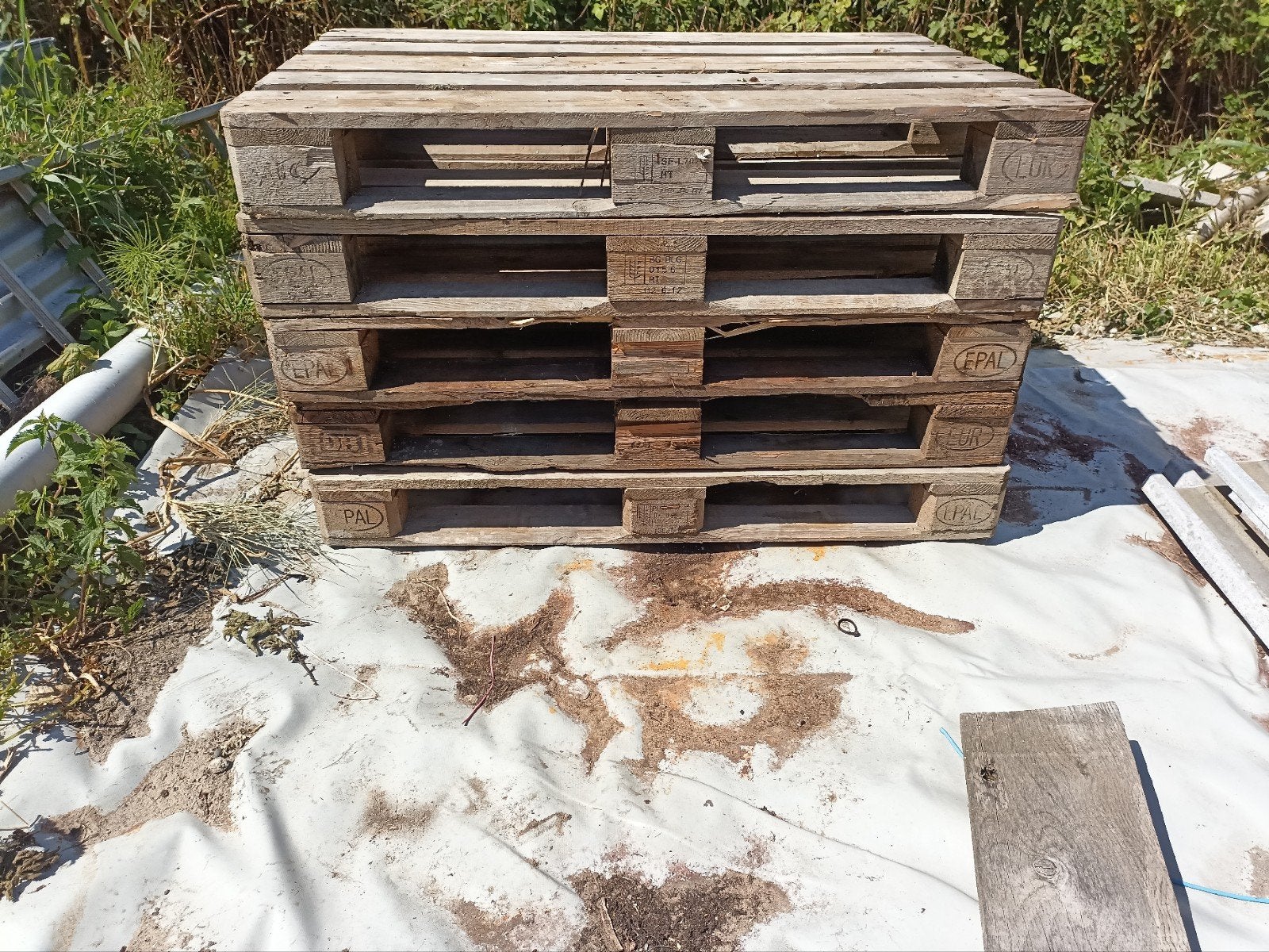 Palettes euro 5 €/pièce, Bricolage & Construction, Enlèvement