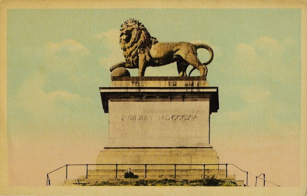 1927 - BELGIQUE - Braine-l'Alleud : Le Lion, Envoi, 1920 à 1940, Non affranchie, Brabant Wallon