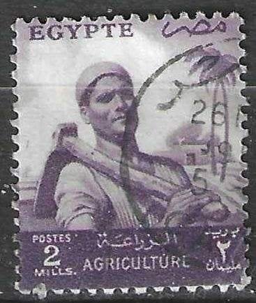 Egypte 1954/1955 - Yvert 366 - De Fellahin (ST), Verzenden, Egypte, Gestempeld