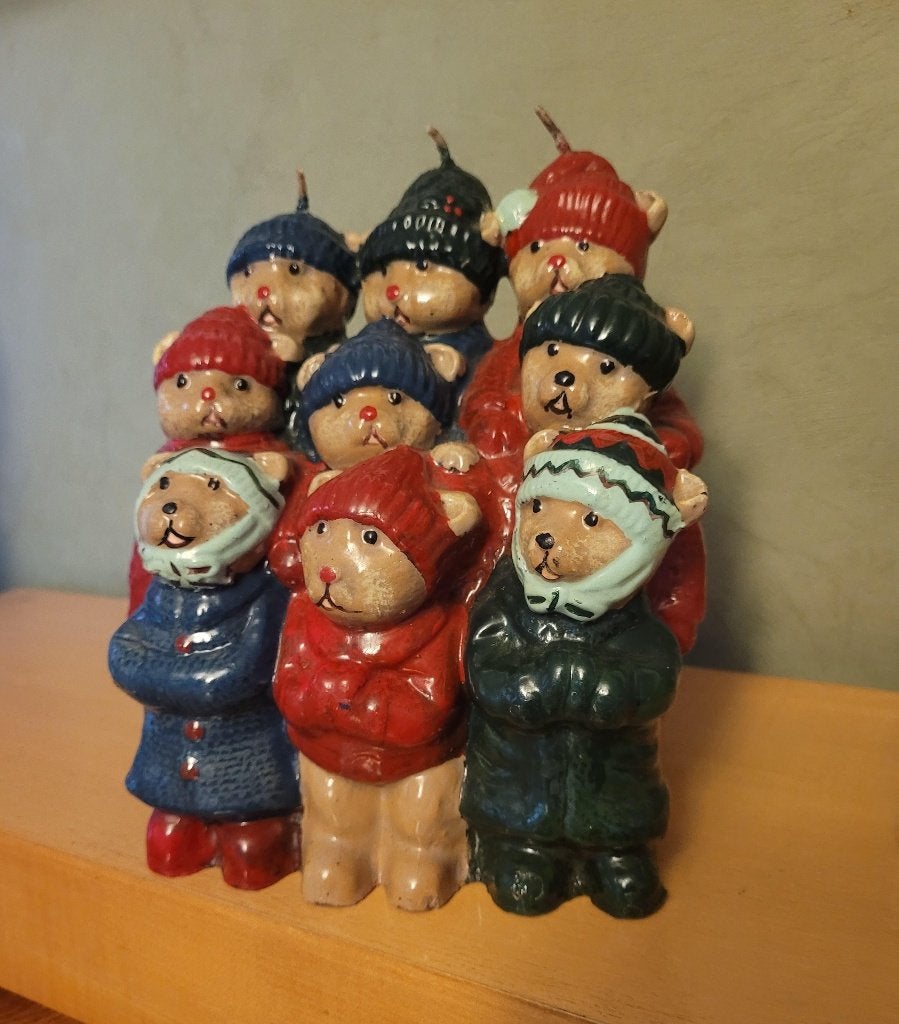 bougie ours de Noël, Divers, Enlèvement ou Envoi, Neuf