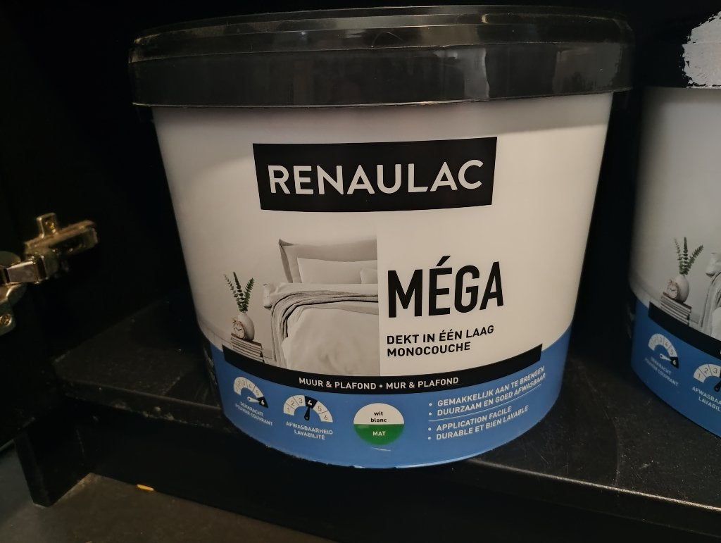 Witte verf Renaulac, Doe-het-zelf en Bouw, Ophalen, Nieuw, Wit, Verf