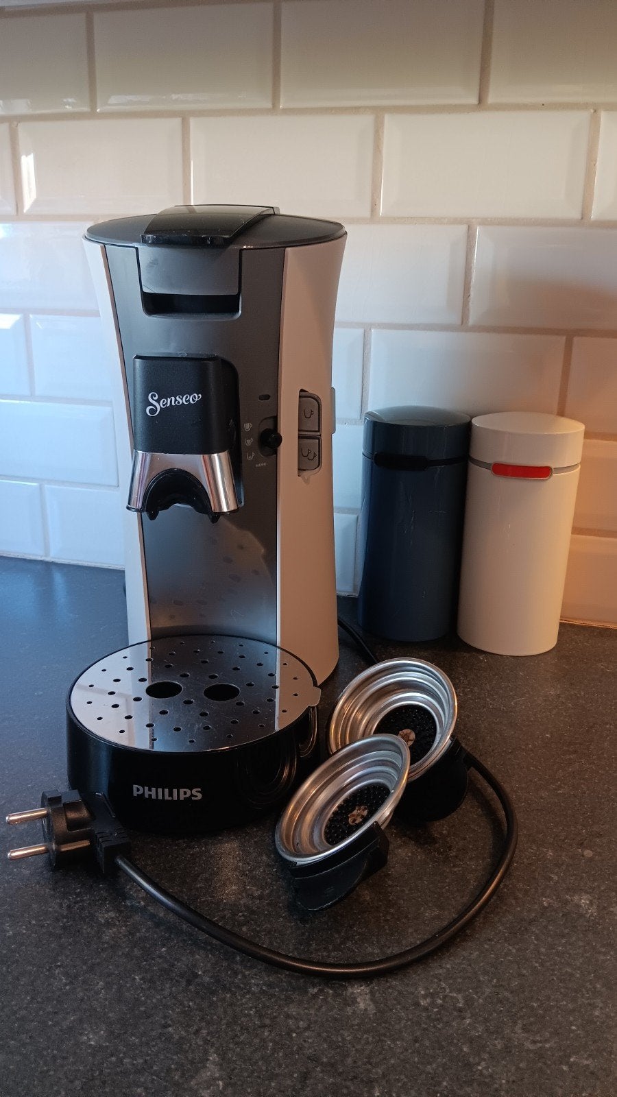 Philips Senseo Select CSA240/30 - Nougat/Cachemire, Réservoir d'eau amovible, Enlèvement ou Envoi, Comme neuf, Cafetière