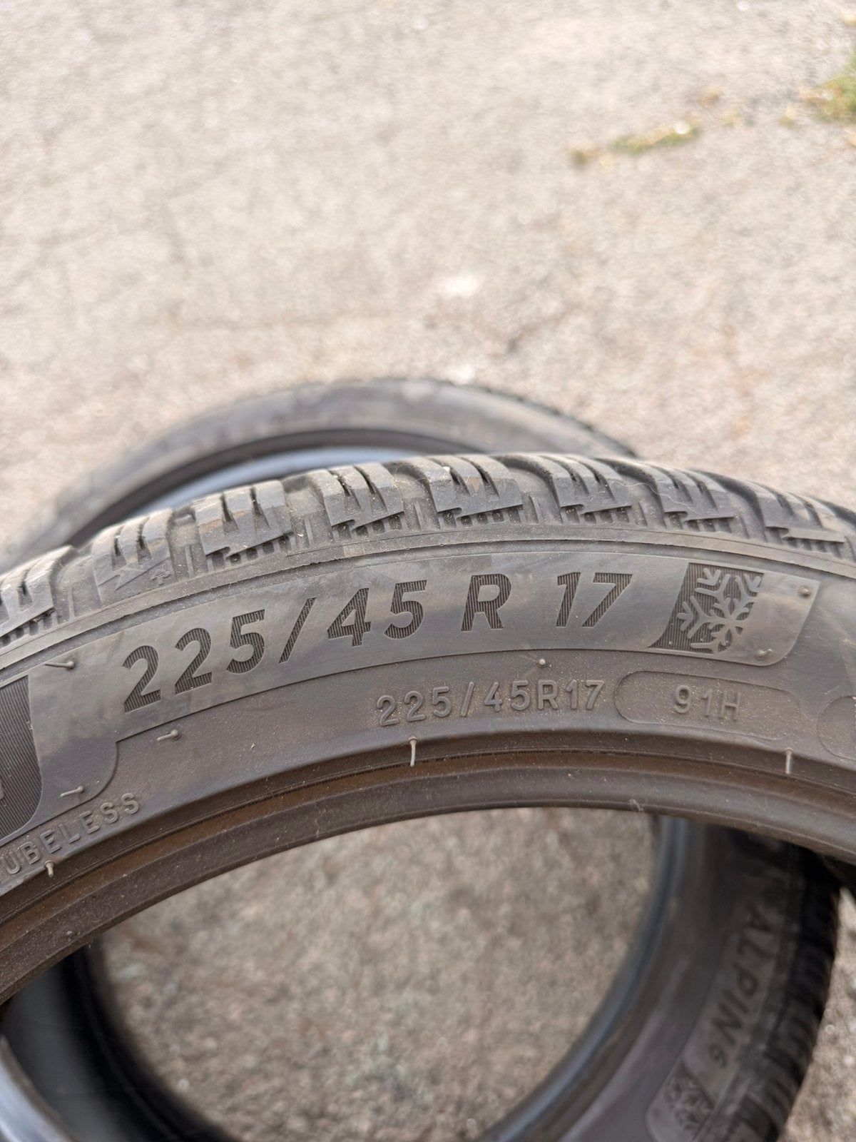 MICHELIN ALPIN 6 225/45R17, Pneus hiver, Enlèvement, Utilisé, Michelin