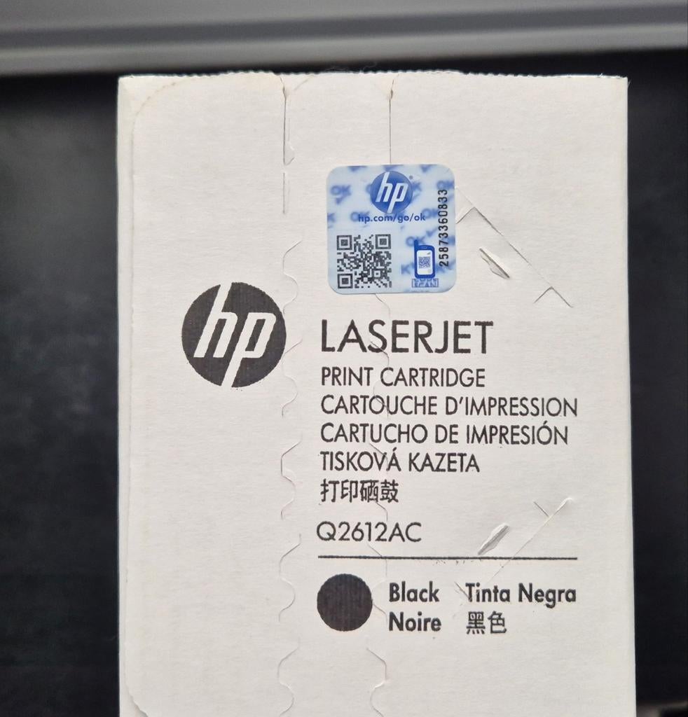 HP 12A toner LaserJet noir authentique, Enlèvement ou Envoi, Neuf, Toner, HP