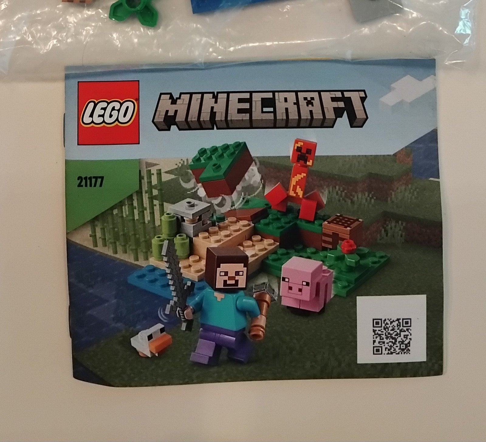 Lego Minecraft compleet "De Creeper hinderlaag" 21177, Kinderen en Baby's, Speelgoed | Duplo en Lego, Minecraft, Lego, Ophalen of Verzenden