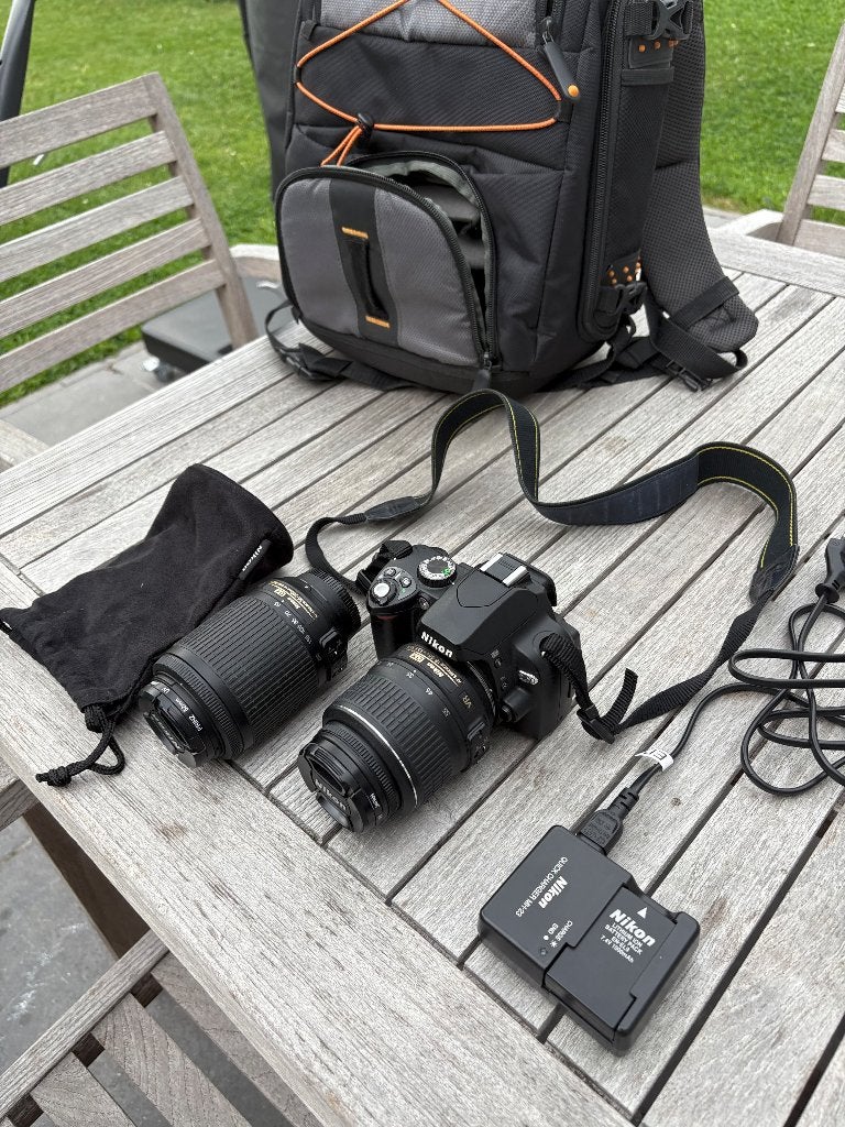 Nikon D60 spiegelreflexcamera + 2 lenzen en accessoires, Audio, Tv en Foto, Fotocamera's Digitaal, Gebruikt, Spiegelreflex, 10 Megapixel