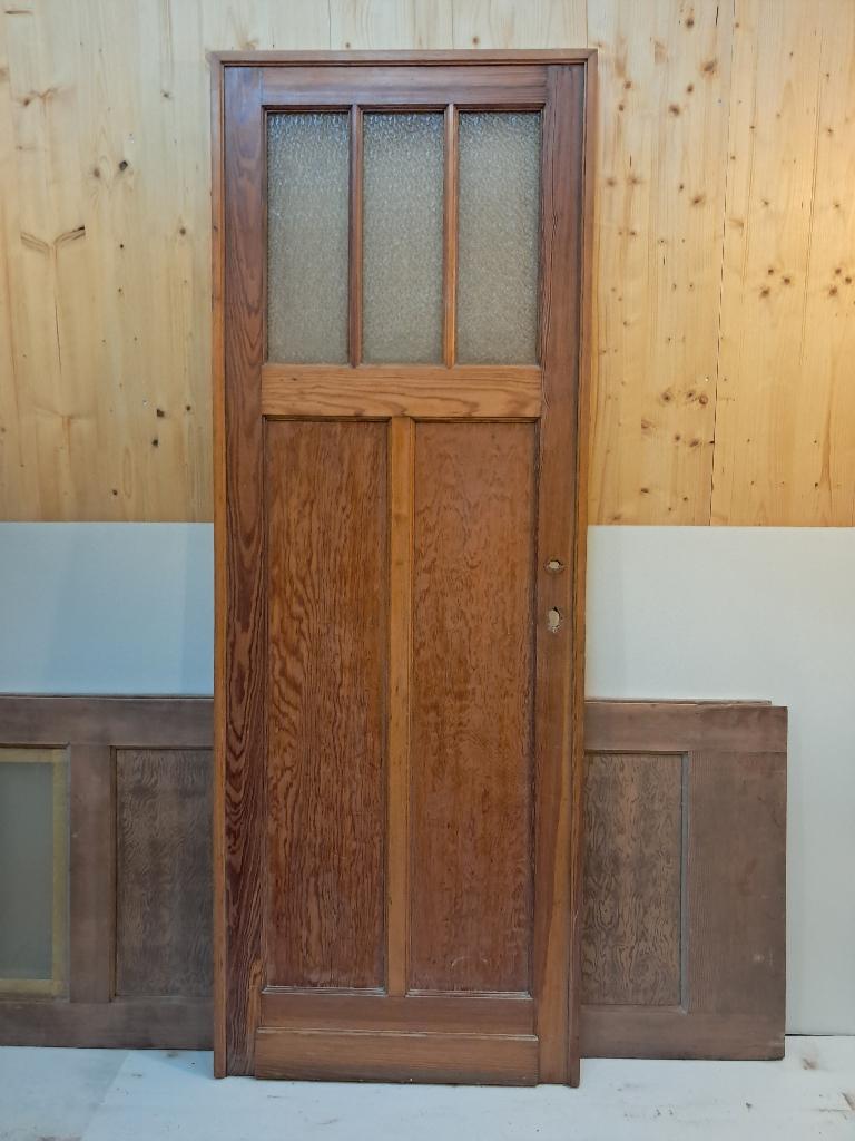 porte vitrée en pitchpin, Bricolage & Construction, Enlèvement, Utilisé