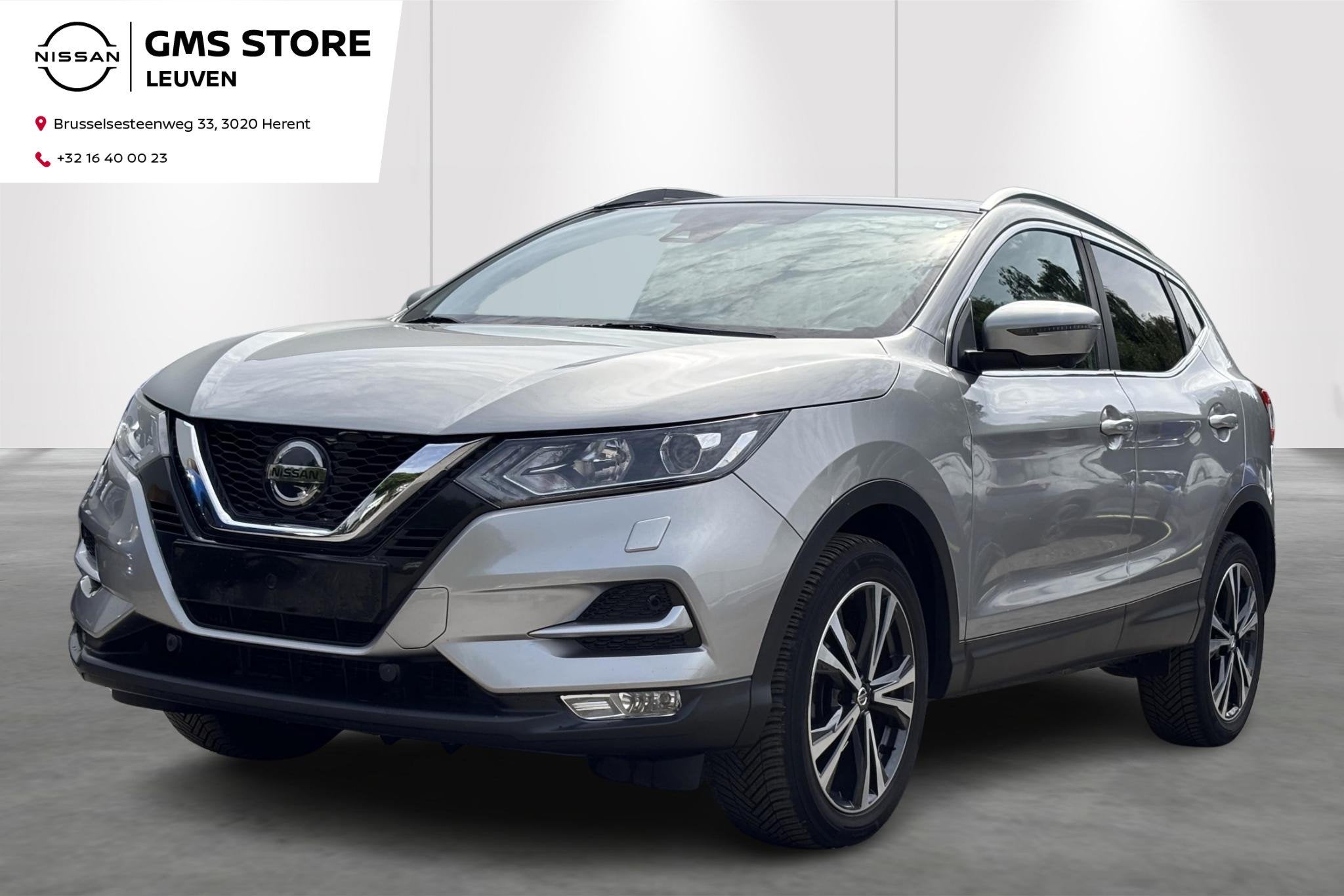 Nissan Qashqai Pano-Carplay-Airco-GPS, Auto's, Voorwielaandrijving, Gebruikt, Zwart, 4 cilinders
