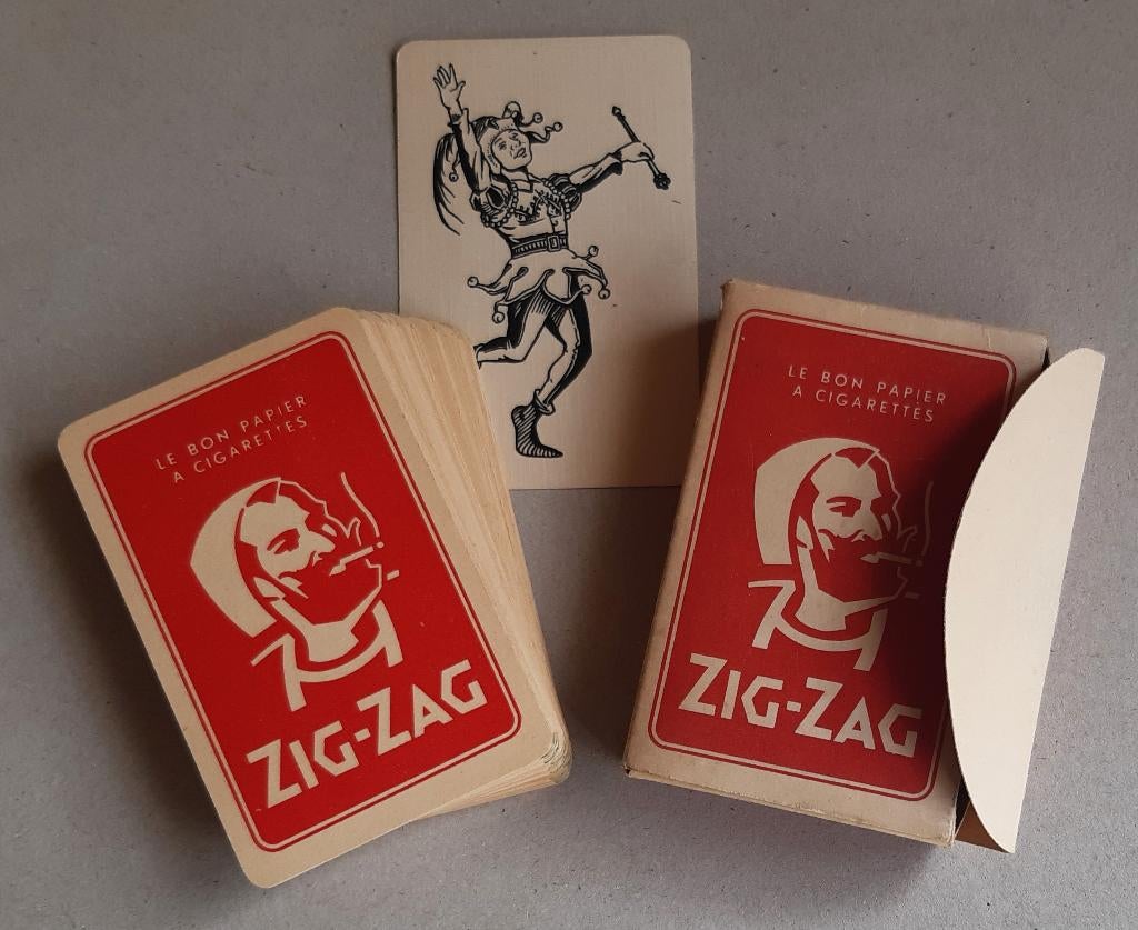 SPEELKAARTEN ZIG-ZAG SIGARETTEN PAPIER RECLAME TABAK TABAC, Verzamelen, Ophalen of Verzenden, Speelkaart(en)