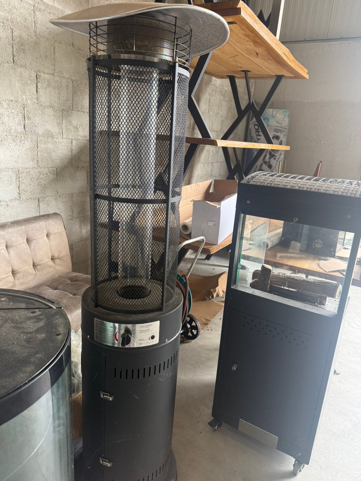 2x Gas terrasverwarmers / terrashaarden – SAMEN €175, Ophalen, Zo goed als nieuw, Gas