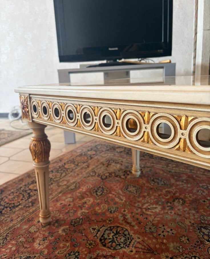 Antieke marmeren salontafel, Huis en Inrichting, Ophalen