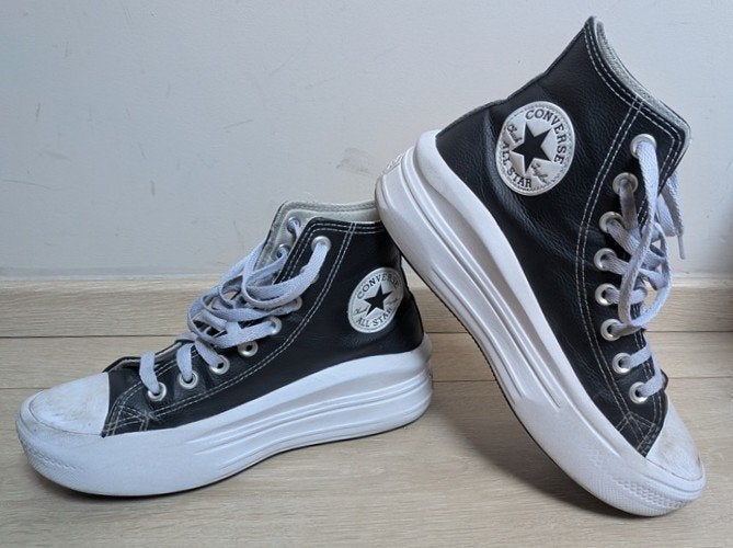 Converse Chuck Taylor Move High en cuir - pointure 37.5, Vêtements | Femmes, Chaussures, Enlèvement, Porté