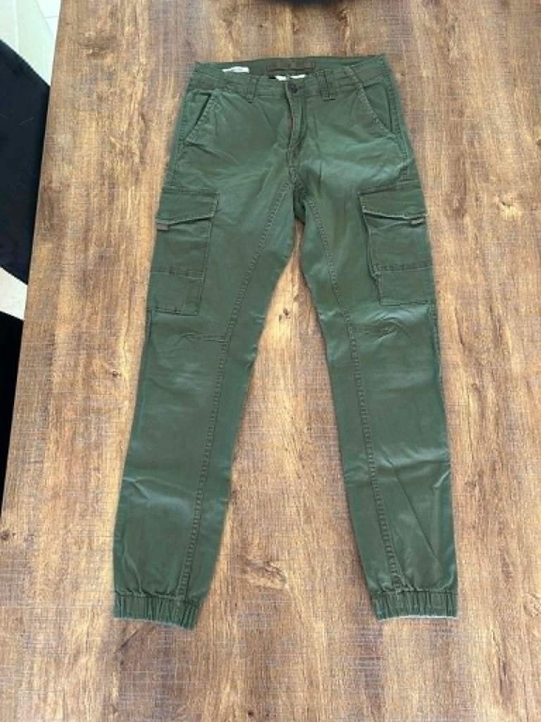 Jeans/Cargo kaki, Kleding | Heren, Broeken en Pantalons, Ophalen, Overige kleuren, Jack&Jones, Zo goed als nieuw
