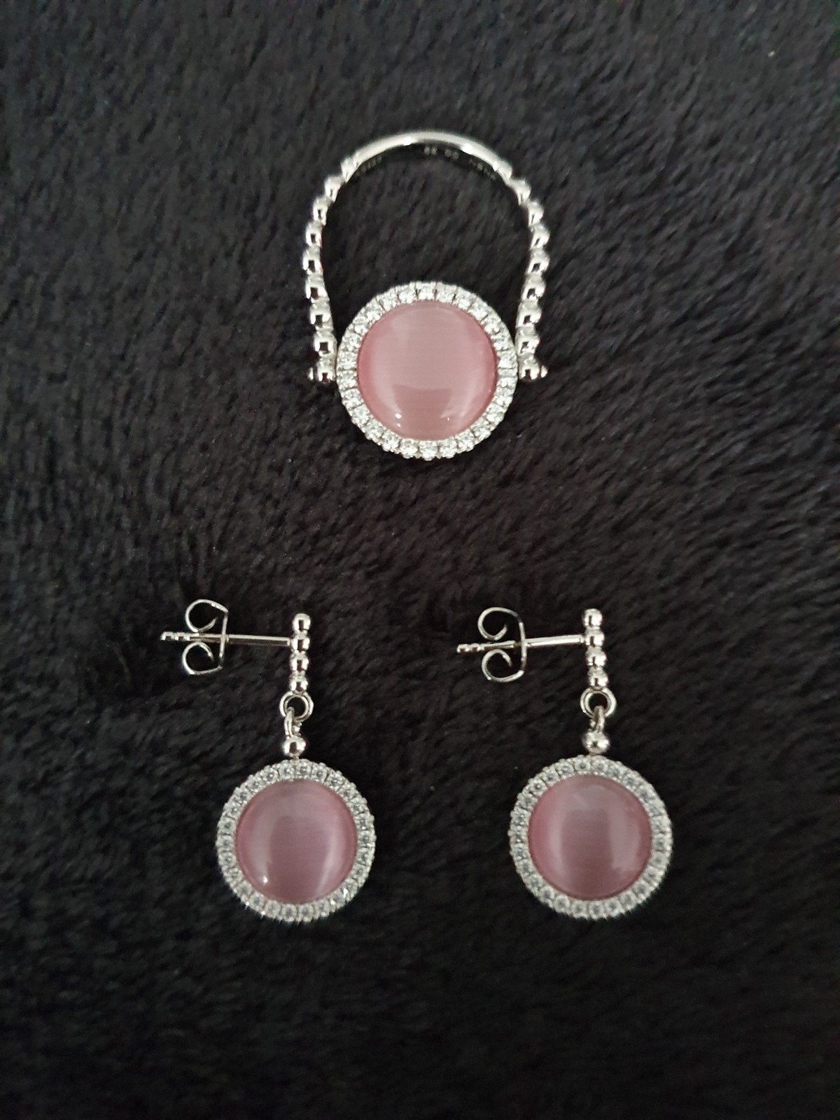 Nieuwe zilveren omkeerbare ring en oorbellen van Nona, Ophalen of Verzenden, Nieuw, Zilver, Zilver