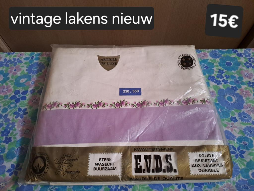 Vintage laken, Huis en Inrichting, Ophalen of Verzenden