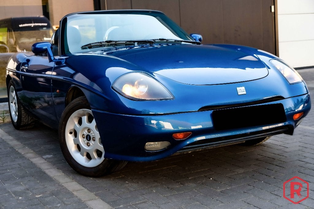 Fiat Barchetta 1.7 131pk 1998 Garantie, Auto's, Voorwielaandrijving, Zwart, 4 cilinders, Cabriolet