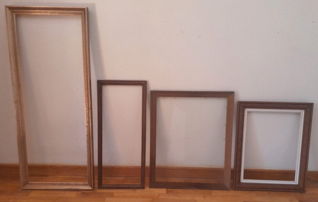Set van 4 vintage monturen, Ophalen, Gebruikt, Hout, Overige kleuren