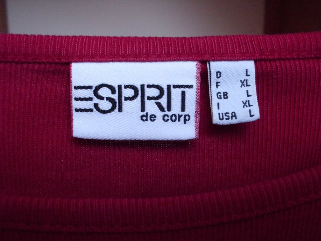 T-shirt Esprit rouge taille L longues manches, Vêtements | Femmes, Enlèvement ou Envoi, Comme neuf, Manches longues, Esprit