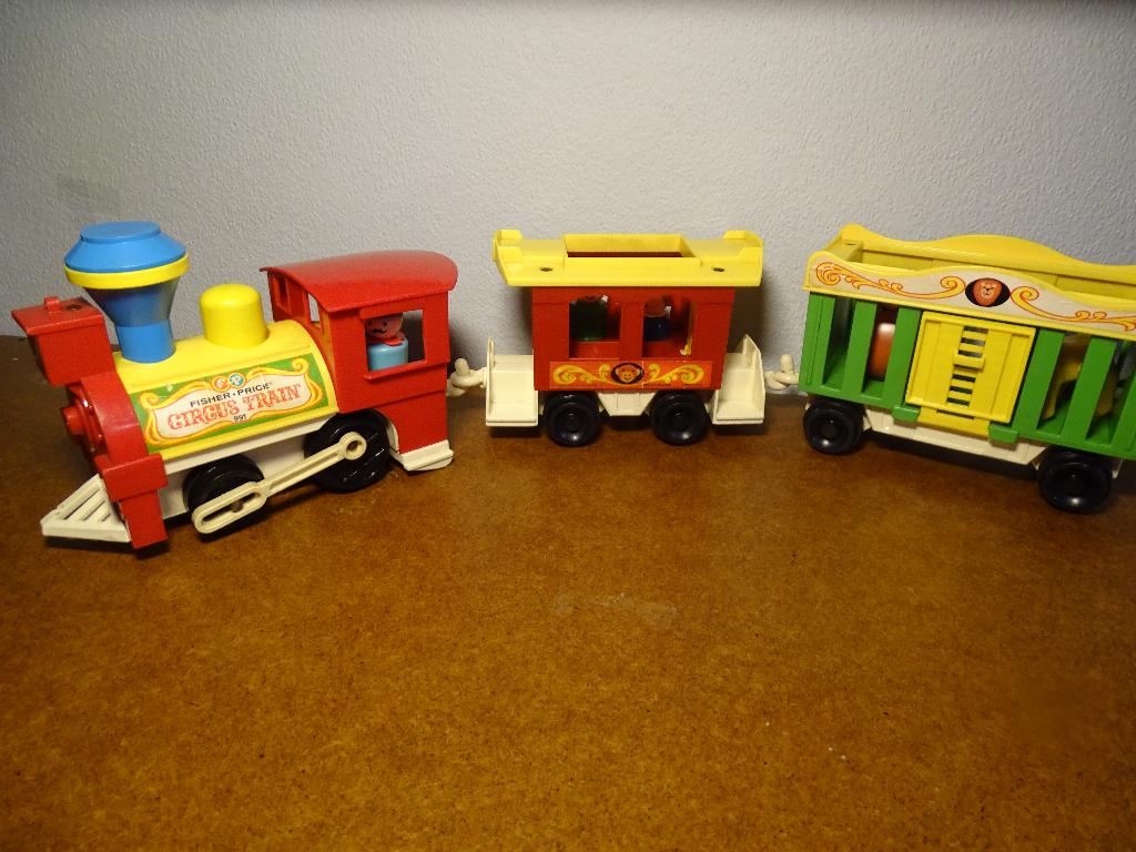 Fisher-Price vintage trein, Kinderen en Baby's, Speelgoed | Fisher-Price, Ophalen of Verzenden, Zo goed als nieuw, Auto of Voertuig