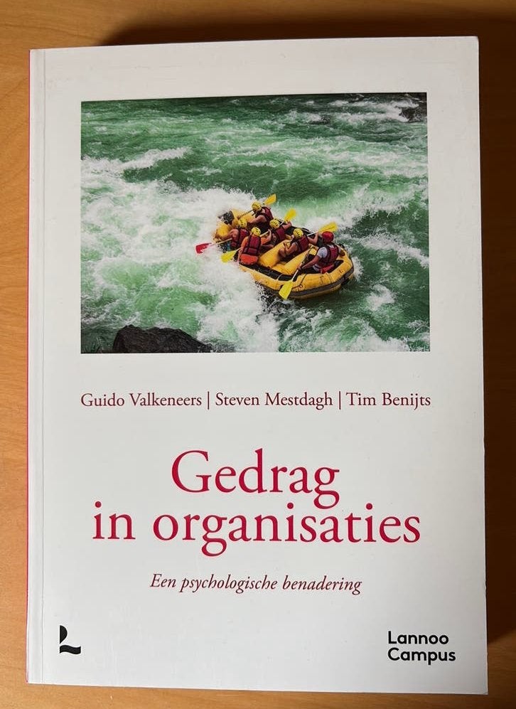 Tim Benijts - Gedrag in organisaties, Enlèvement ou Envoi, Comme neuf, Tim Benijts; Steven Mestdagh; Guido Valkeneers