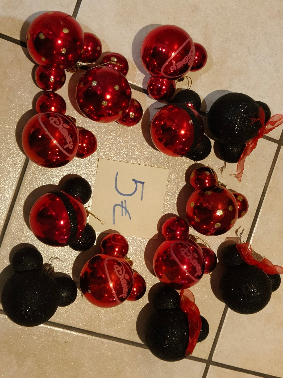 gebruikte kerstballen Mickey mouse disney, Diversen, Ophalen