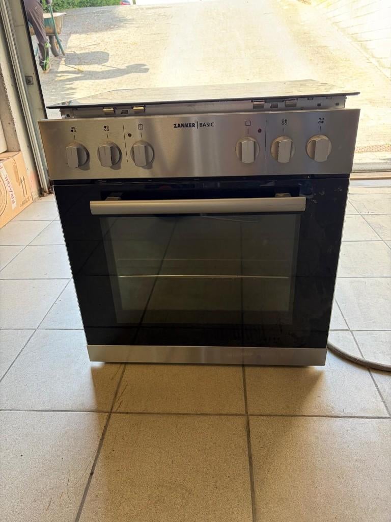 Zanker inbouw oven + kookplaat – Ideaal voor keukenrenovatie, Gebruikt, Oven, Inbouw, 45 tot 60 cm