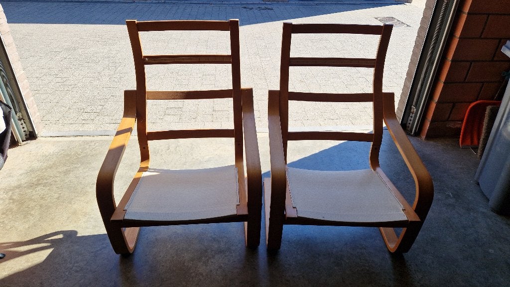 Tuinstoelen, Tuin en Terras, Ophalen, Zo goed als nieuw, Hout, Stapelbaar