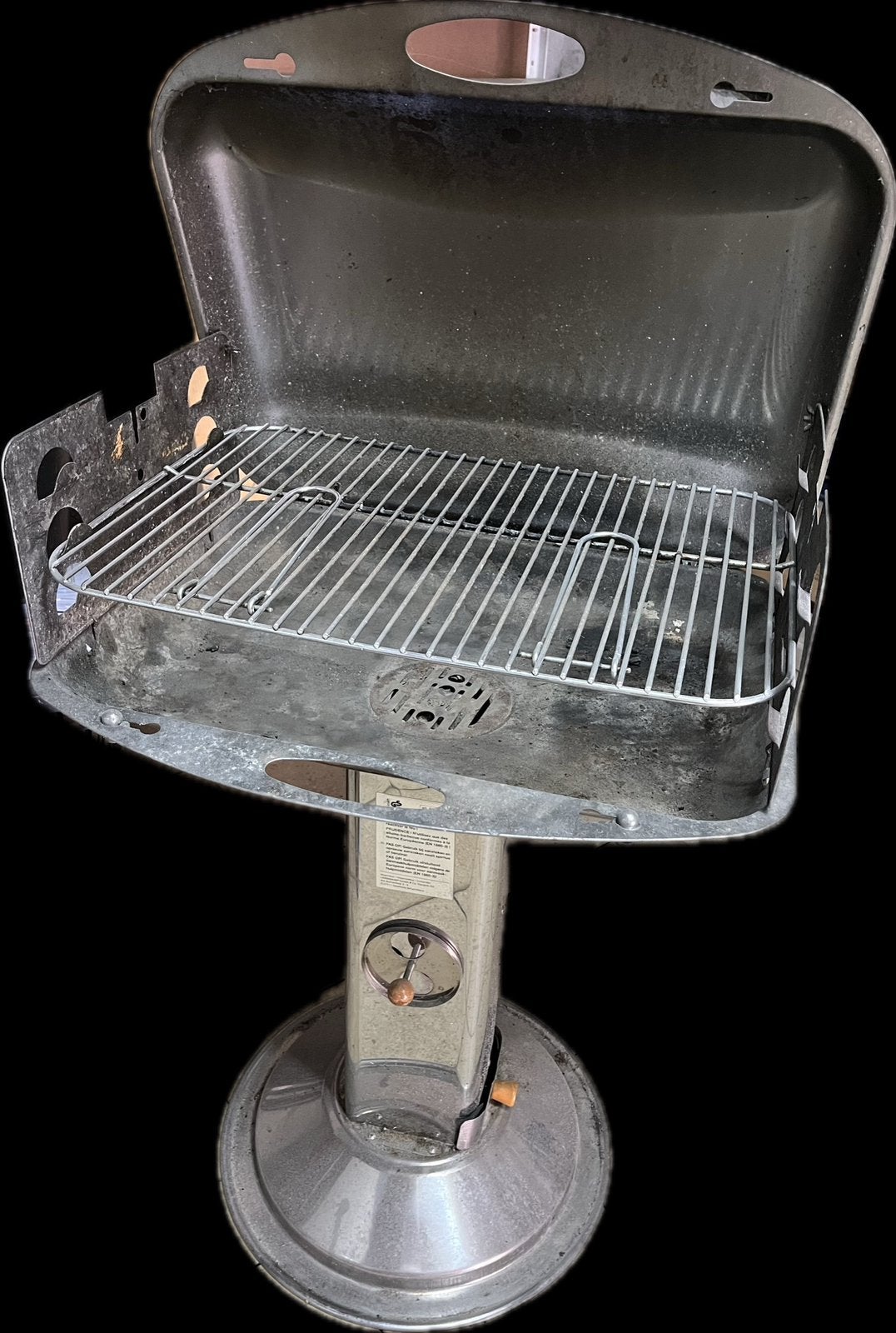 Inox kolen bbq, Tuin en Terras, Houtskoolbarbecues, Ophalen, Zo goed als nieuw