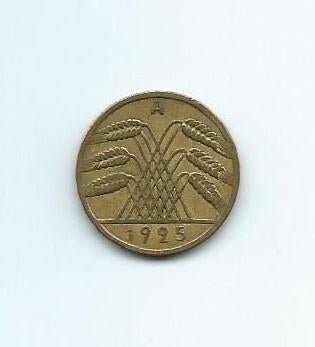 Duitsland, 10 Reichspfennig 1925 A., Enlèvement ou Envoi, Allemagne, Monnaie en vrac