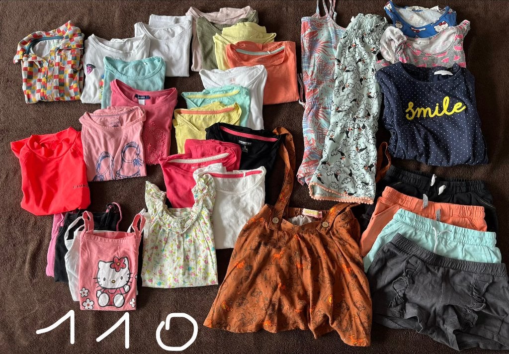 Pakket meisjeskleren maat 110 (81 stuks), Ophalen