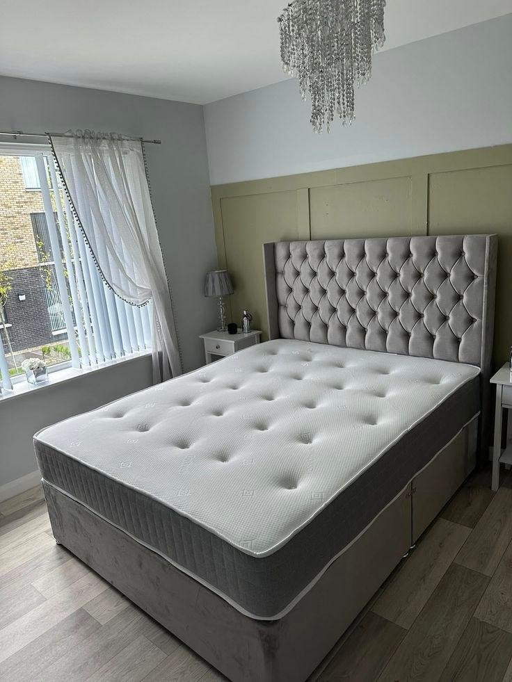 Lit et matelas (toutes les couleurs disponibles), Envoi, Neuf, Deux personnes, Autres couleurs