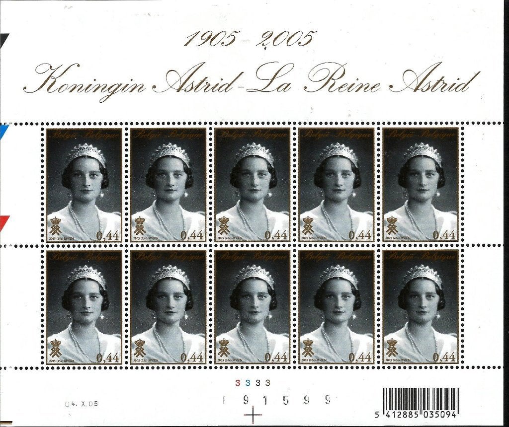 2005 Koningin Astrid OBP F3468**, Koninklijk huis, Orginele gom, Ophalen of Verzenden, Zonder stempel