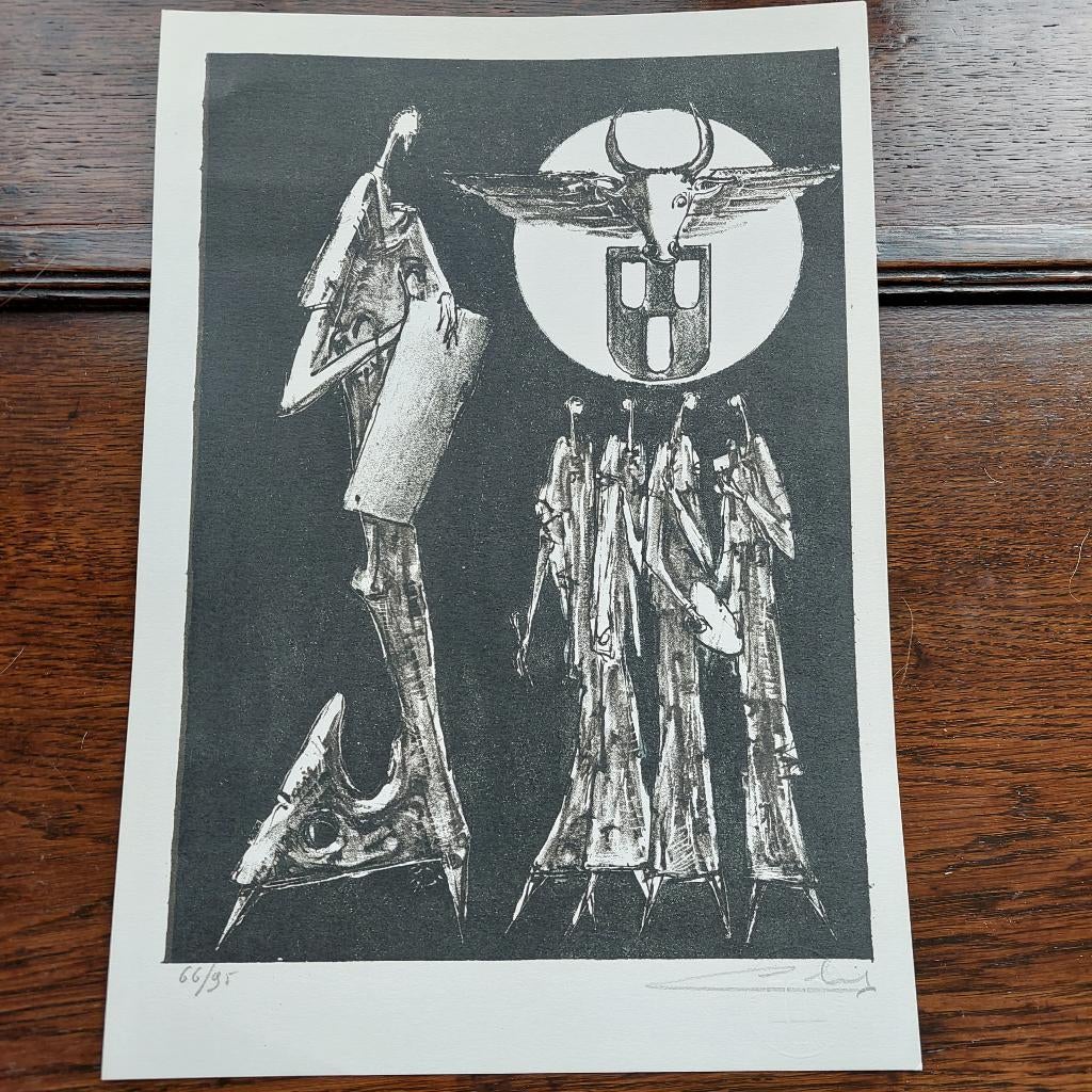 Remy Cornelissen litho, Antiek en Kunst, Ophalen of Verzenden