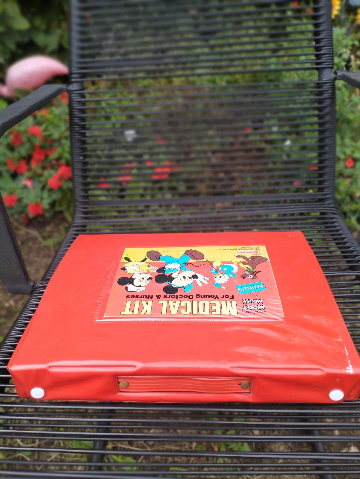 Vintage Disney Mickey Mouse Medical Kit speelgoedset, Ophalen of Verzenden, Mickey Mouse, Zo goed als nieuw, Beeldje of Figuurtje