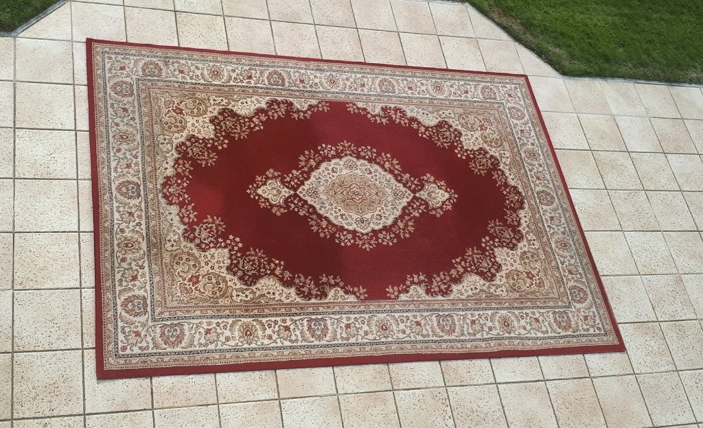 Grand tapis oriental 3m x 2m, Maison & Meubles, 200 cm ou plus, 200 cm ou plus, Rouge, Comme neuf