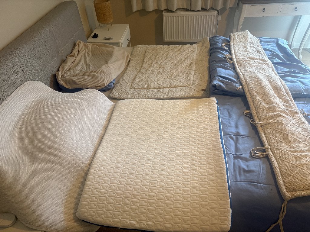 Aerosleep omranding Boxkleed + Aerosleep matras(beschermer), Kinderen en Baby's, Babyparken, Ophalen, Zo goed als nieuw, Vierkant