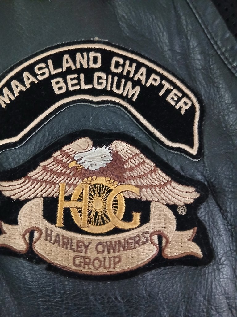 lederen vest & harley davidson & maat M, Ophalen, Dames, Jas | leer, Harley davidson