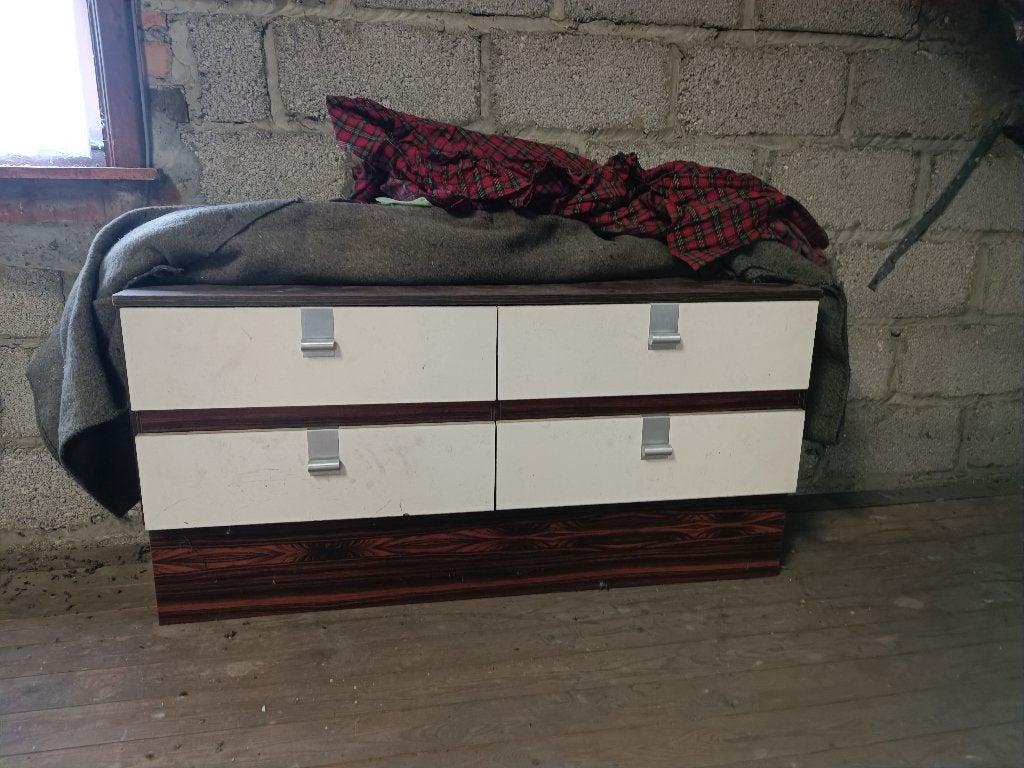 Vintage ladenkast mid century, Huis en Inrichting, Kasten | Ladekasten, Ophalen, Gebruikt, 3 of 4 laden, Minder dan 100 cm