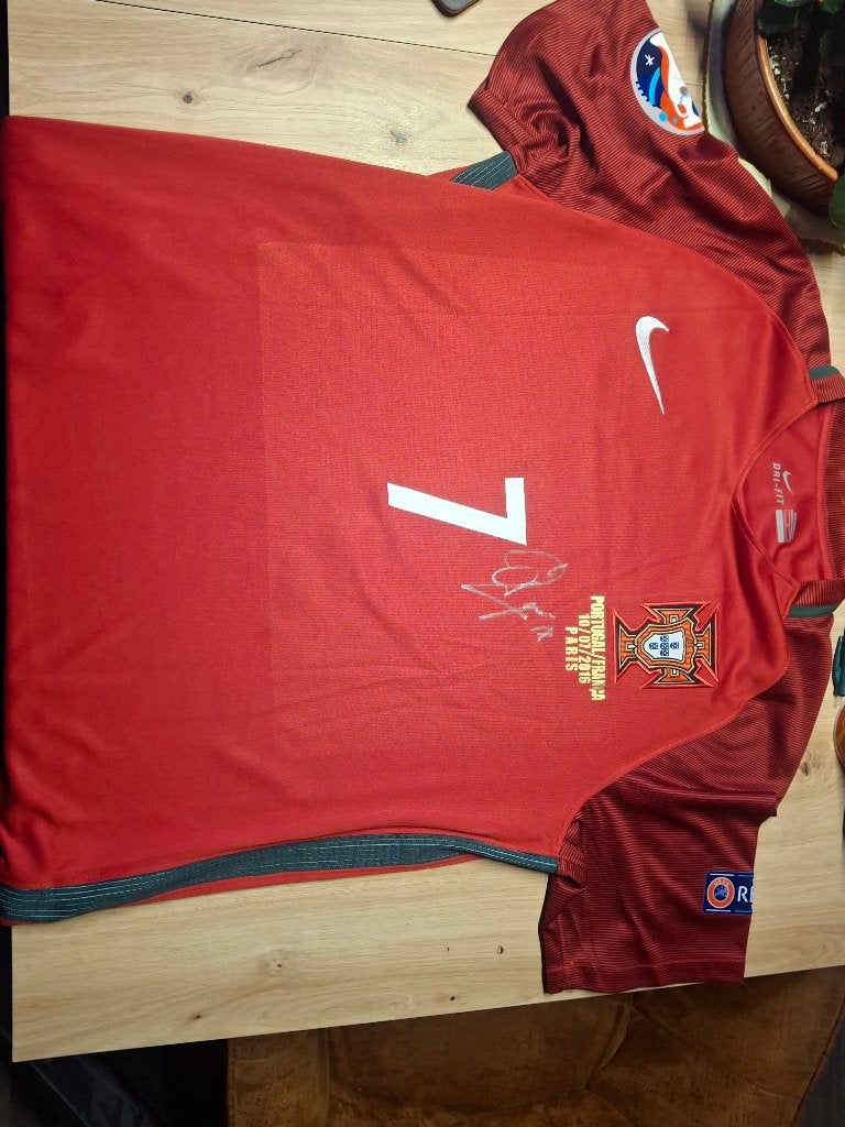 Vente de maillots de foot signés, Enlèvement ou Envoi, Comme neuf, Maillot