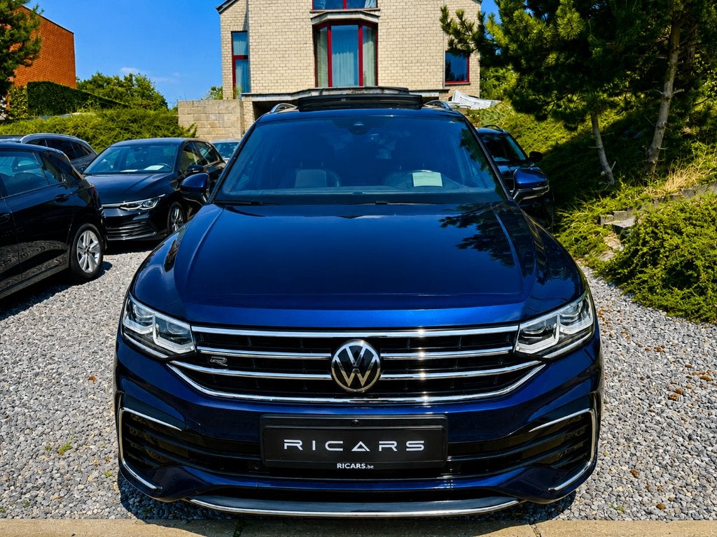 Tiguan Allspace R-Line 7pl 2.0TDi DSG FULL OPTIONS GARANTIE, Auto's, Volkswagen, 4 cilinders, Blauw, 7 zetels, Leder