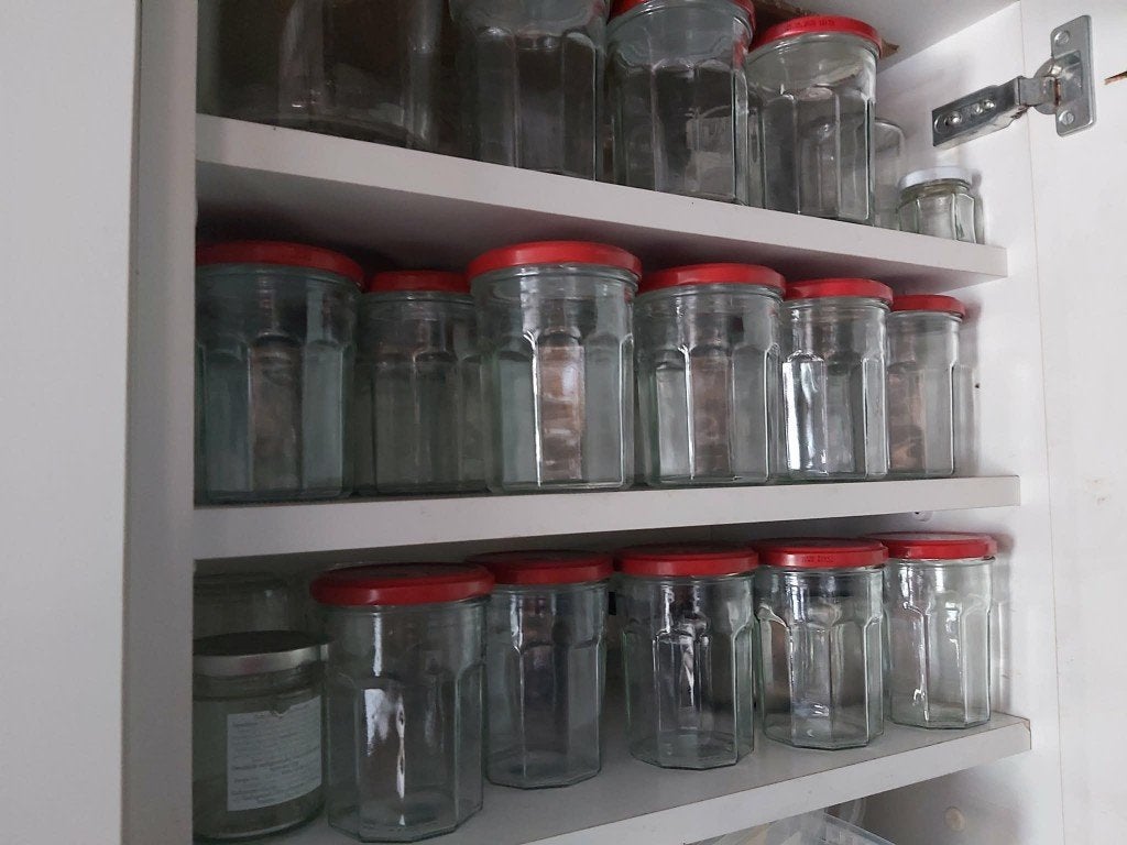 GRATIS confituur bokalen met deksel, Huis en Inrichting, Keuken | Potten en Pannen, Ophalen, Met deksel, Overige typen, Nieuw
