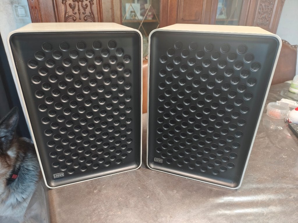 loewe muziekboxen luidsprekers in perfekte staat 2 stuks, Audio, Tv en Foto, Inclusief muurbeugels, Ophalen, Zo goed als nieuw