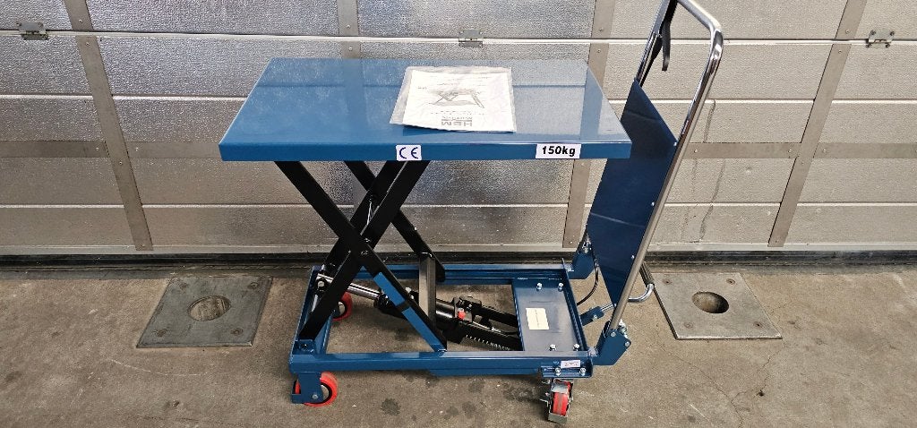 Heftafel hydraulisch 150 kg HBM - Verrijdbaar - Werktafel, Ophalen of Verzenden, Zo goed als nieuw