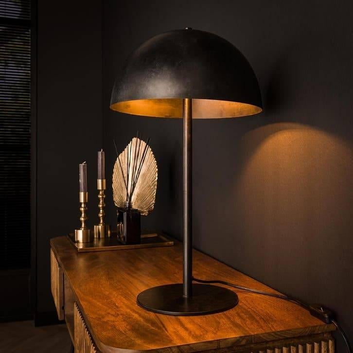 Tafellamp Industriële Design Arch Mango Wood | Nieuw in 2026